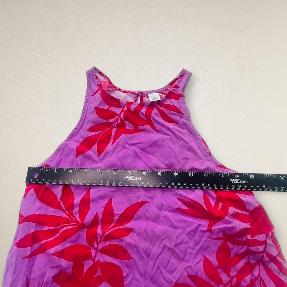 Old Navy Pink floral tank top - Picture 7 of 8